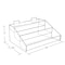 Azar Displays Three-Tier Counter Step Display: 16"W x 11.75"D x 7"H 326045 - alternate 3